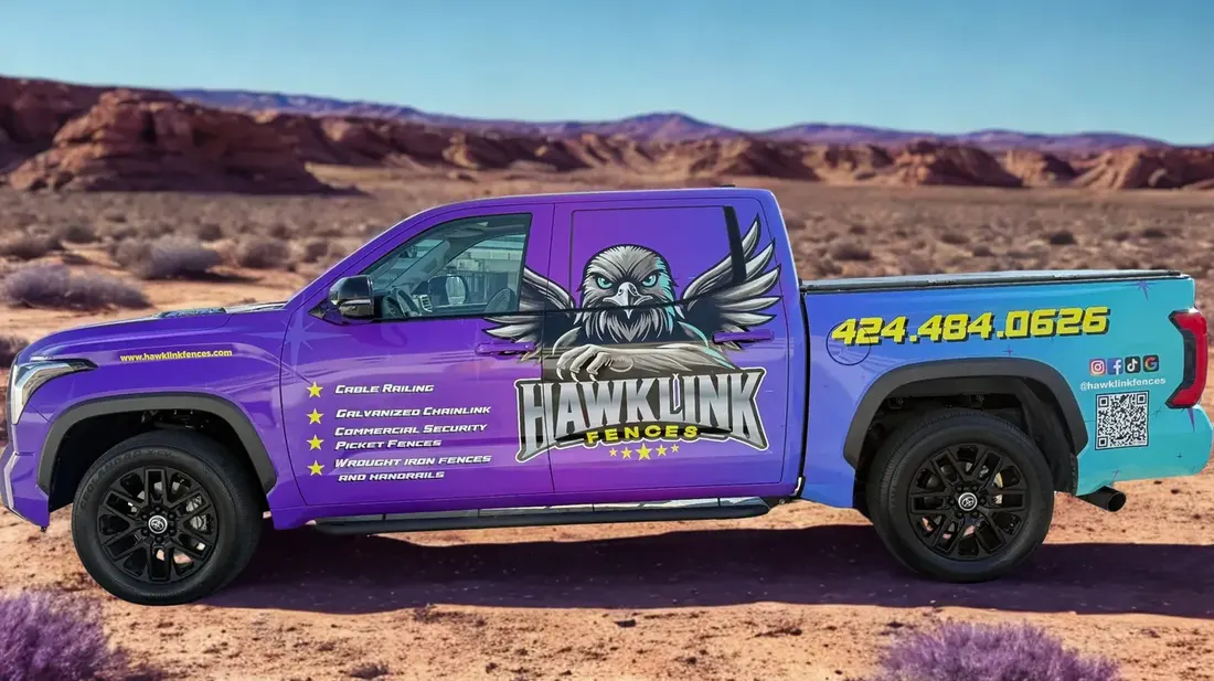 Hawklink branded service truck